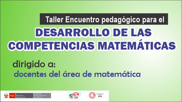 Taller "Encuentro Pedagógico para el desarrollo de las competencias matemáticas"