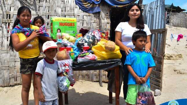 AYUDA HUMANITARIA A FAMILIA VULNERABLE EN EL CENTRO POBLADO VILLA ROTARY NUEVA ESPERANZA CUARTA ETAPA