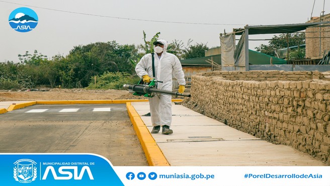  Por encargo de nuestro alcalde Isaias Alcántara Malasquez, la Sub Gerencia de Gestión Ambiental continúa con el plan de fumigación en todo el distrito, con la finalidad de erradicar el zancudo trasmisor del dengue.
#MunicipalidadDistritalDeAsia
#PorelDesarrollodeAsia