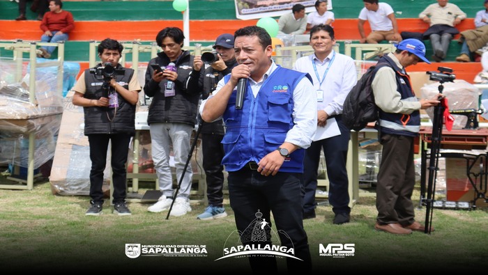 La Municipalidad Distrital de Sapallanga participa en la entrega de maquinarias y herramientas a Asociaciones Agropecuarias-PROCOMPITE 2023