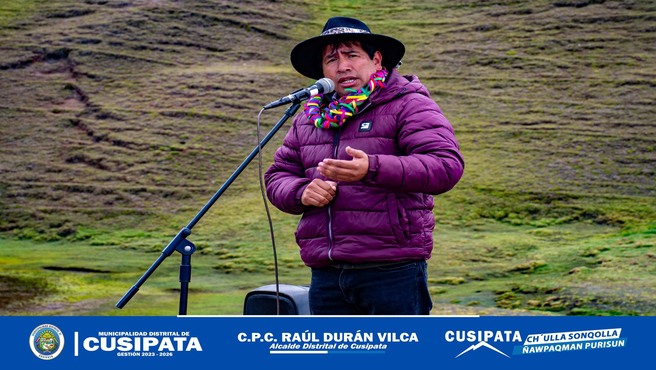Puesta de la Primera piedra e inicio de la EjecuciΓ³n del proyecto de siembra y cosecha del agua para nuestros hermanos de CHILLIHUANI