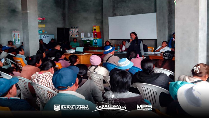 Pobladores del Anexo de Miluchaca participan de capacitación en manejo de residuos sólidos
