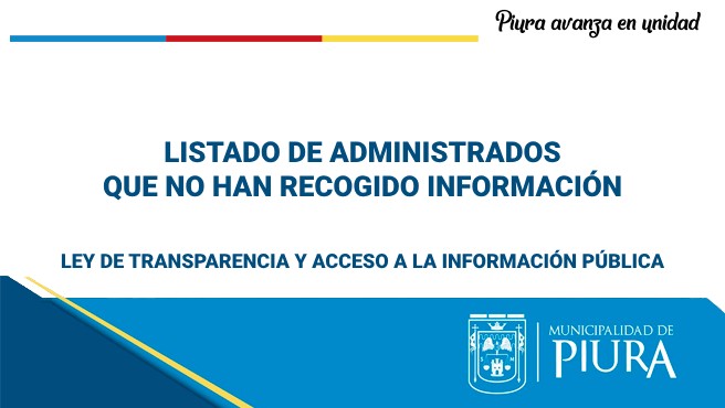 NO RECOGIERON INFORMACIÓN TRANSPARENCIA 19-04-2024