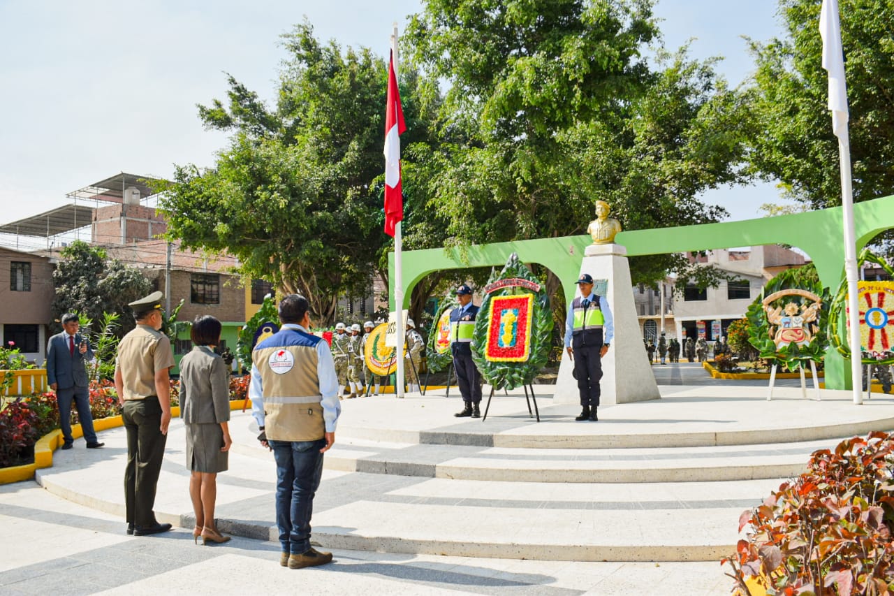 Alcaldesa en ceremonia de Chavín de Huántar en La Victoria