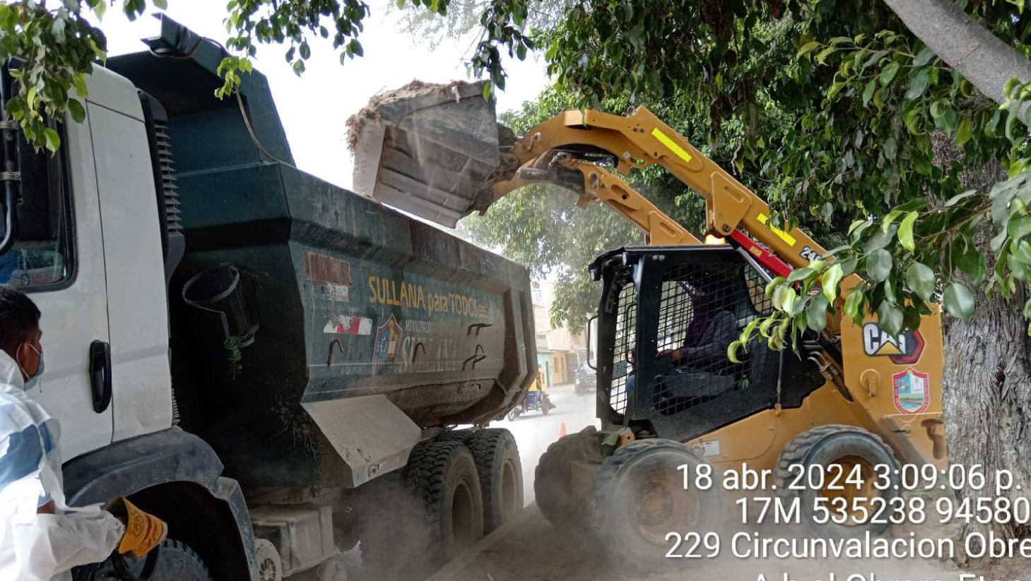 desarenado en la Av. Circunvalación