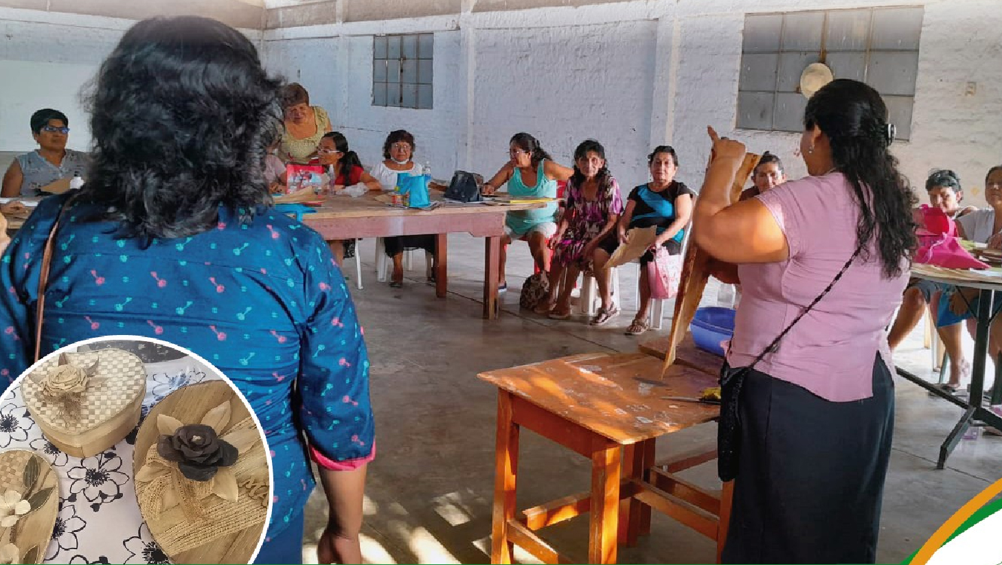 taller de manualidad a los adultos mayores