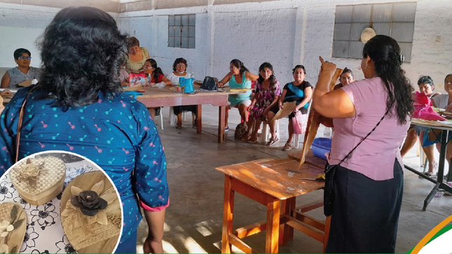 taller de manualidad a los adultos mayores