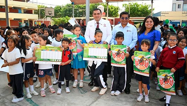 Minsa impulsa la campaña "Cole Seguro: sin dengue y sin zancudos" en 168 colegios de Lambayeque