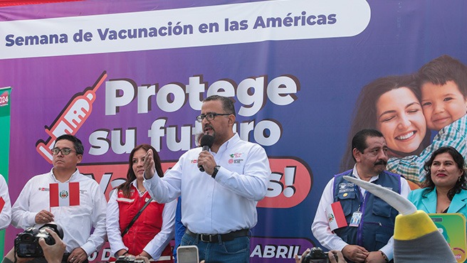 Perú inicia Semana de Vacunación en las Américas con la meta de proteger a más de 400 000 personas