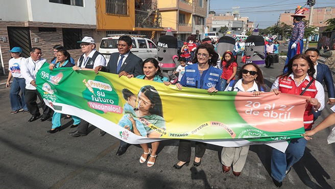 Perú inicia Semana de Vacunación en las Américas con la meta de proteger a más de 400 000 personas