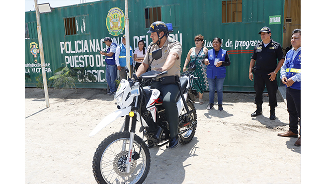 ¡Tres motos para patrullaje preventivo!