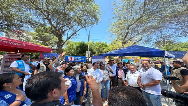 DRTPE Piura participo con varios de sus servicios en la Feria de Servicios: "La Caravana de Justicia MINJUSDH".