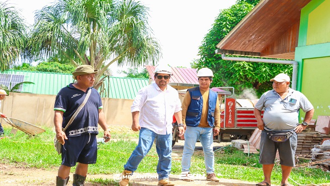 Construcciรณn de escuela en CCNN Camanรก avanza con รฉxito.