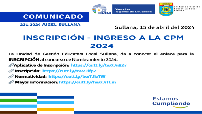 Comunicado Nº221-2024
