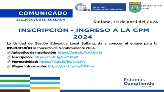 Comunicado Nº221-2024
