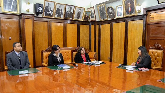Presidenta de la Corte de Cusco sostuvo reunión de trabajo con operadores de justicia para la implementación de la unidad de flagrancia