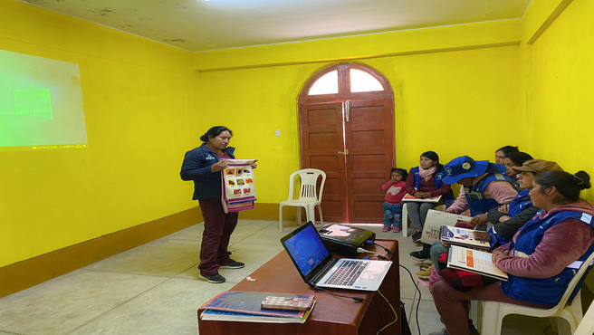 CAPACITACIÓN A LAS ACTORAS SOCIALES EN EL CENTRO POBLADO DE SACHARACCAY