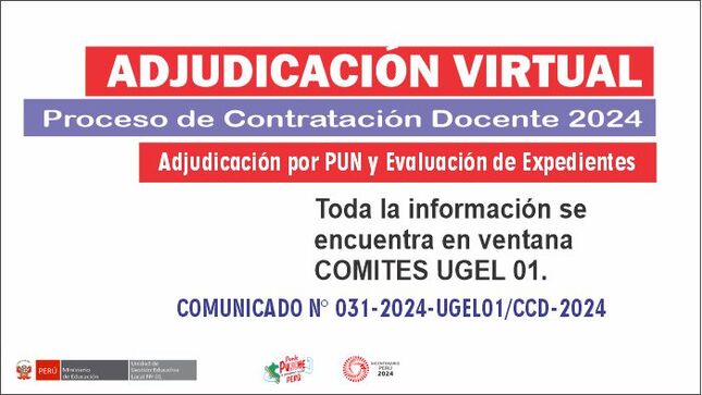 Proceso de Adjudicación por PUN y Evaluación de Expedientes