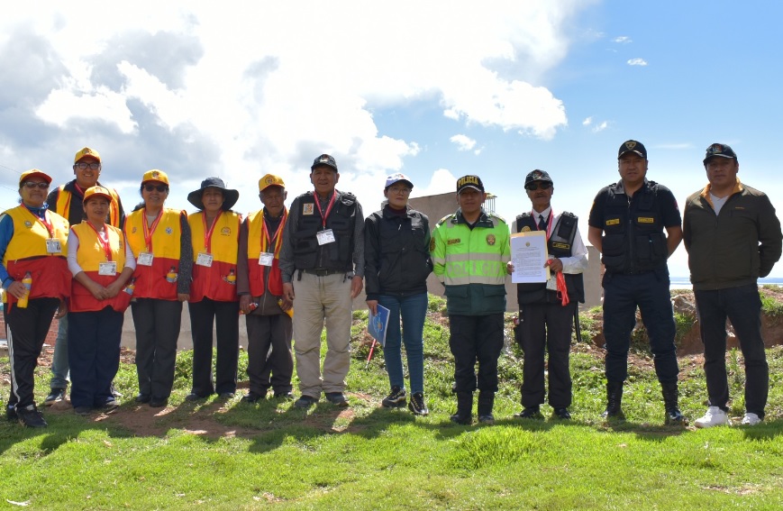 Junta vecinal del barrio Manto Central renueva su compromiso con la seguridad ciudadana