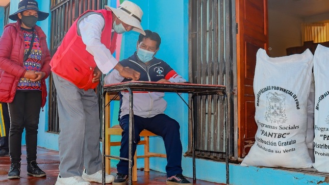 Programa de complementacion alimentaria continúa realizando entrega de aliementos a pacientes con TBC