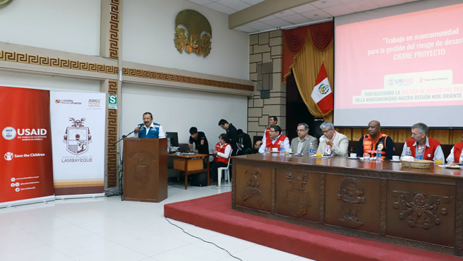 Cenepred participó en el evento de cierre del proyecto “Fortaleciendo la GRD en la mancomunidad macro región nororiente”