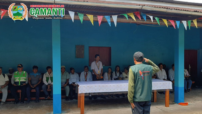 El Alcalde de la Municipalidad Distrital de Camanti, Sr. Renan Contreras Huillca participo en la ceremonia de HUACYUMBRE