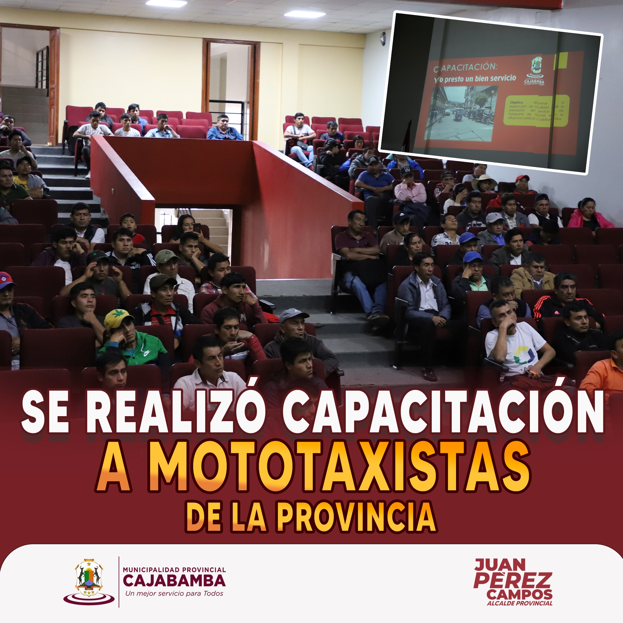 Se realizó capacitación a mototaxistas de la provincia