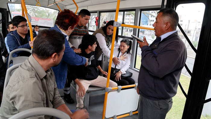 Capacitación contra el acoso sexual en el transporte público