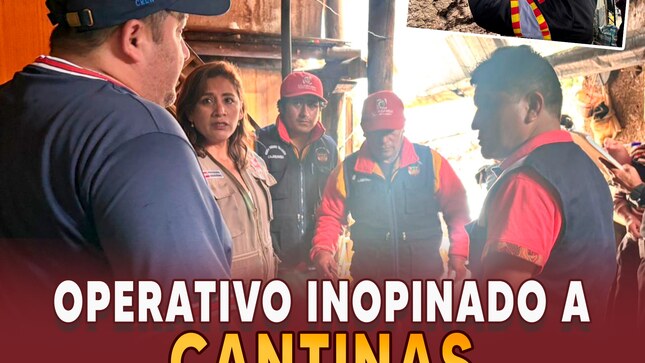 Operativo inopinado a cantinas