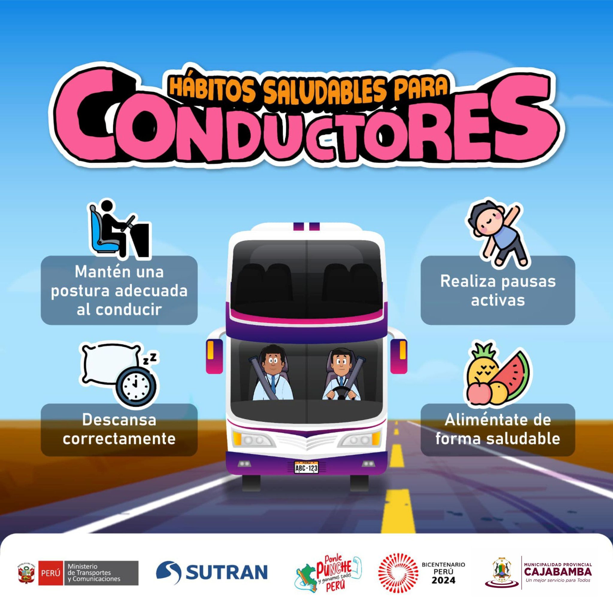 Hábitos saludables para conductores