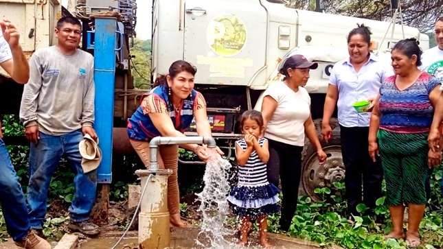 12 mil habitantes se benefician con mantenimiento de pozos en Las Lomas