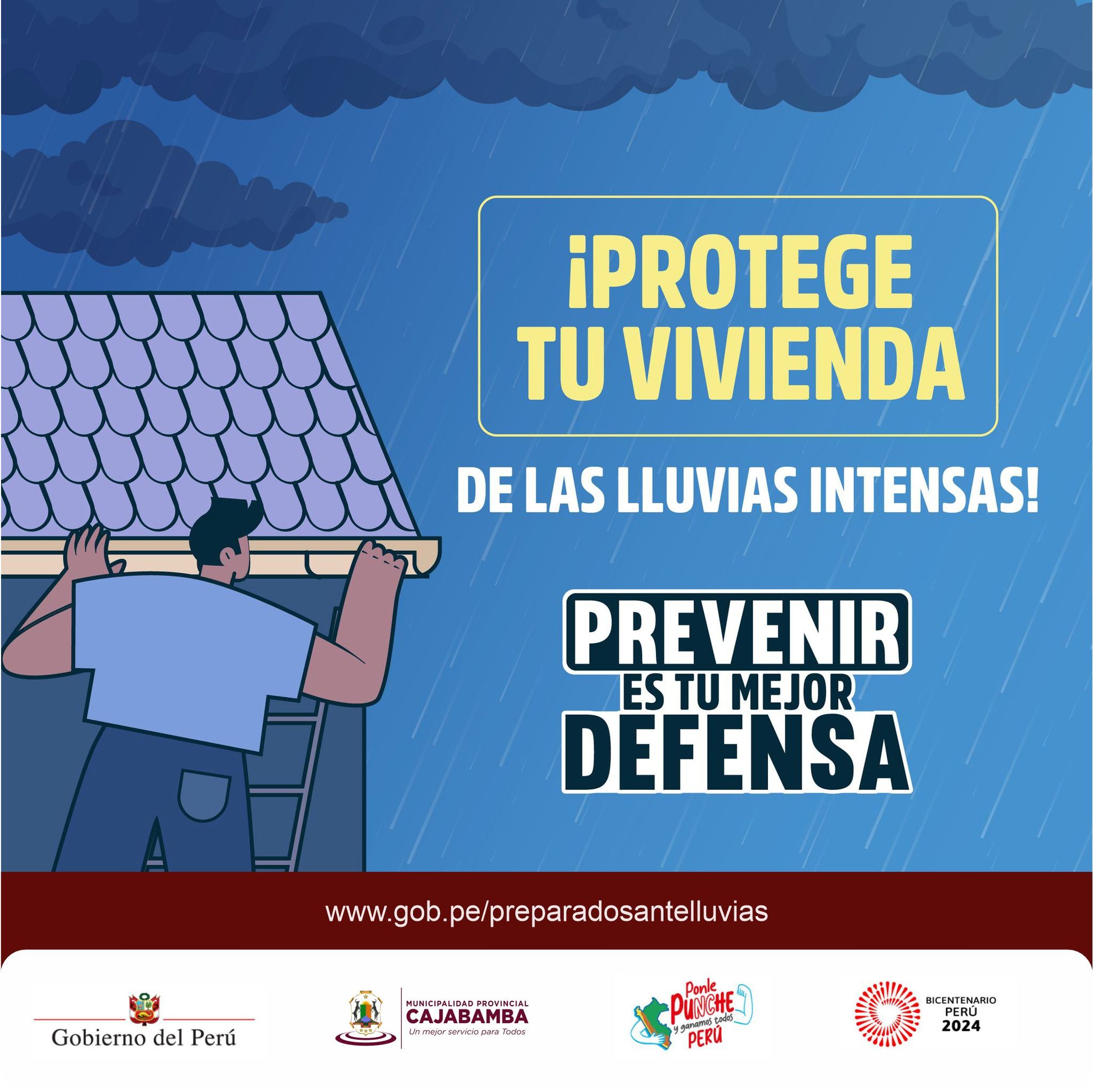 ¡Protege tu vivienda de las lluvias intensas!