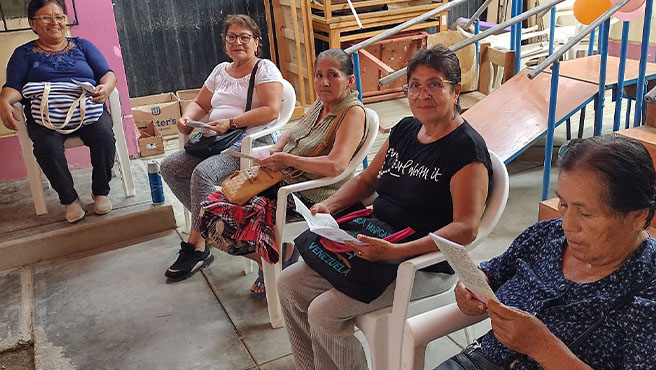 Promoviendo un envejecimiento activo y saludable, a través del Centro Integral del Adulto Mayor – CIAM Huarmey, viene realizando el taller de ejercicios y reforzamiento de memoria en el adulto mayor.