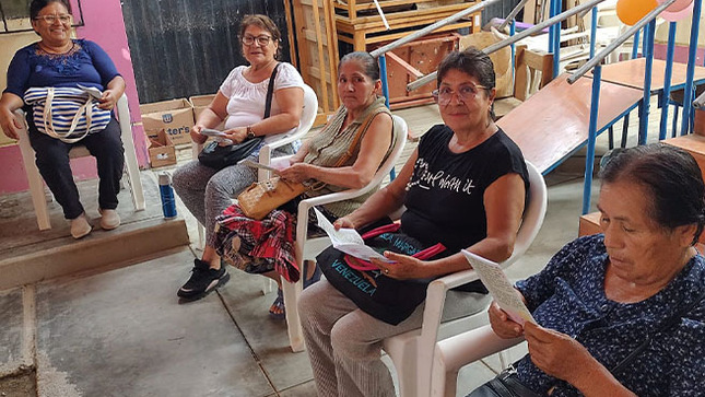 Promoviendo un envejecimiento activo y saludable, a través del Centro Integral del Adulto Mayor – CIAM Huarmey, viene realizando el taller de ejercicios y reforzamiento de memoria en el adulto mayor. 