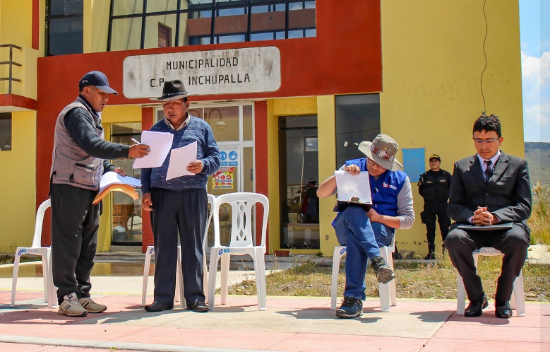 Elección participativa conforma comisión de admisión transitoria en el centro poblado de Inchupalla