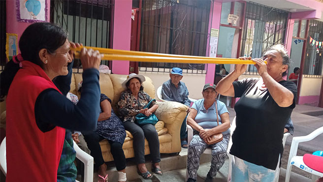 MPH Realiza taller de Psicomotricidad con adultos mayores de Huarmey.