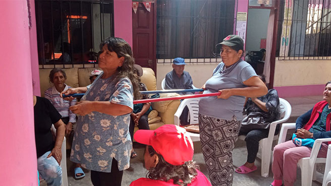 MPH Realiza taller de Psicomotricidad con adultos mayores de Huarmey.
