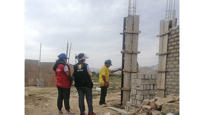 Municipalidad Continua con la Fiscalización a trabajos de construcción en la ciudad de Huarmey