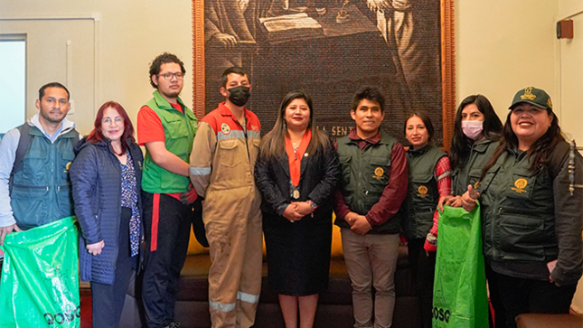 Integrantes del Módulo Civil de la Corte de Cusco participaron de la charla "Manejo y Gestión adecuada de los residuos sólidos"