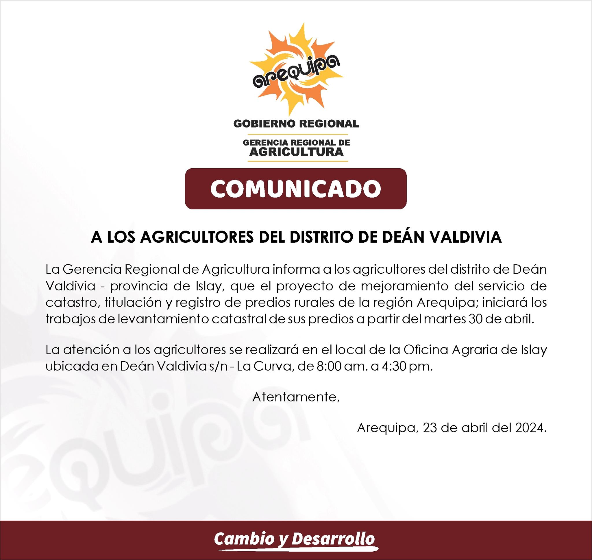 comunicado