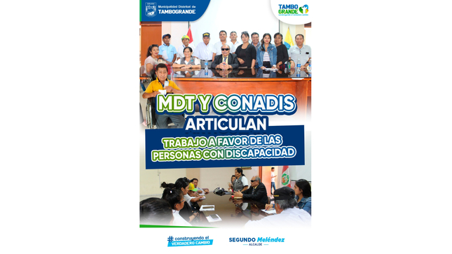 𝗠𝗗𝗧 𝗬 𝗖𝗢𝗡𝗔𝗗𝗜𝗦 𝗔𝗥𝗧𝗜𝗖𝗨𝗟𝗔𝗡 𝗧𝗥𝗔𝗕𝗔𝗝𝗢 𝗔 𝗙𝗔𝗩𝗢𝗥 𝗗𝗘 𝗟𝗔𝗦 𝗣𝗘𝗥𝗦𝗢𝗡𝗔𝗦 𝗖𝗢𝗡 𝗗𝗜𝗦𝗖𝗔𝗣𝗔𝗖𝗜𝗗𝗔𝗗