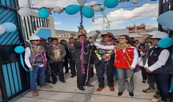 Pronied y Municipalidad Distrital de Paratia inauguran nuevas instalaciones de la IE Chilahuito, en Lampa, región Puno