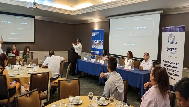 DRTPE Piura realizo con éxito encuentro empresarial "Promoviendo la Empleabilidad y el Fortalecimiento de un Entorno de Trabajo Inclusivo", en el Hotel Casa Andina.
