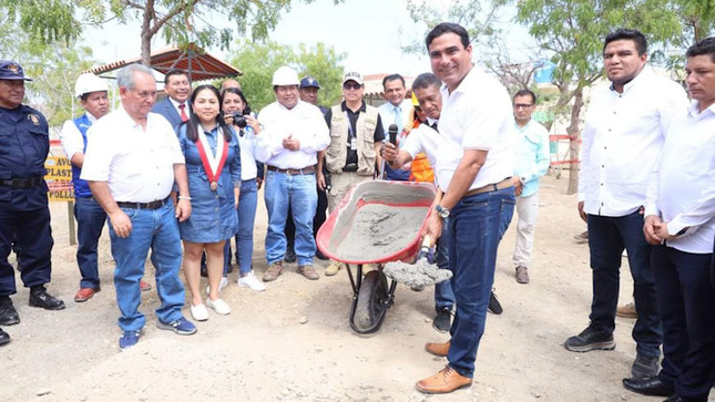 Gobierno Regional inicia mejoramiento del instituto Hermanos Cárcamo en Paita