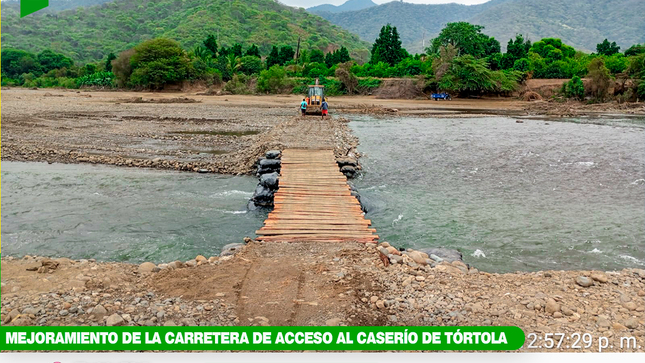 Mejoramiento de la carretera de acceso al Caserío de Tórtola