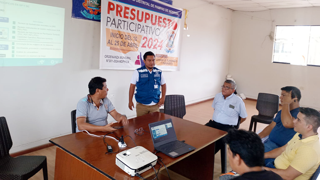 Brindamos una charla de sensibilización y asistencia técnica sobre GRD a servidores de la Municipalidad de Pampas de Hospital - Tumbes