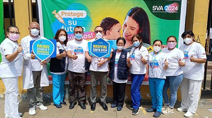 Hospital Santa Rosa refuerza estrategias de vacunación para proteger a niños, gestantes y adultos