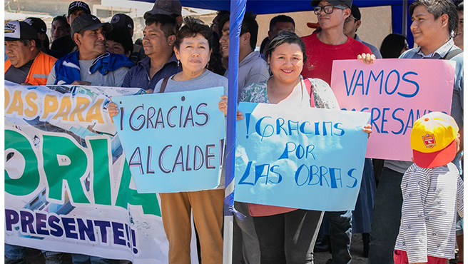 Más vecinos son beneficiados con Pistas y Veredas en Huarmey.