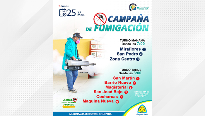 Tercera Jornada de Fumigaci贸n