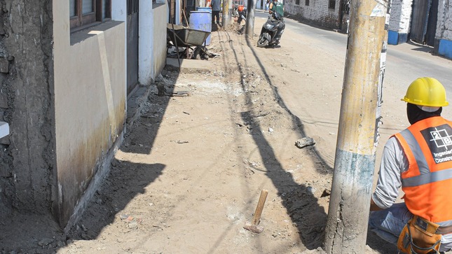 Renovación de Vereda, en la Calle los Naranjos del Distrito de Mala, Provincia de Cañete - Departamento de Lima 